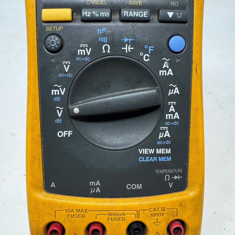 Fluke 189 True RMS Multimeter Digital Logging Multimeter Yellow Case - Picture 8 of 11